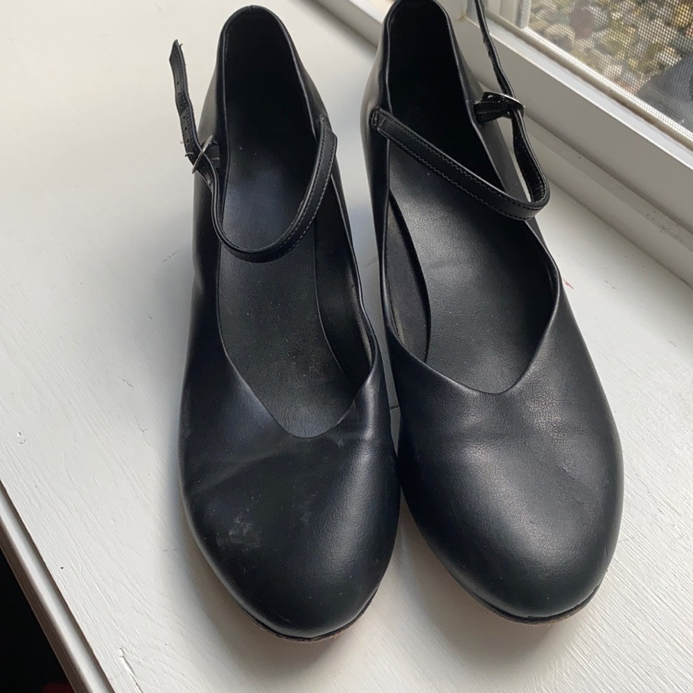 Black character shoes